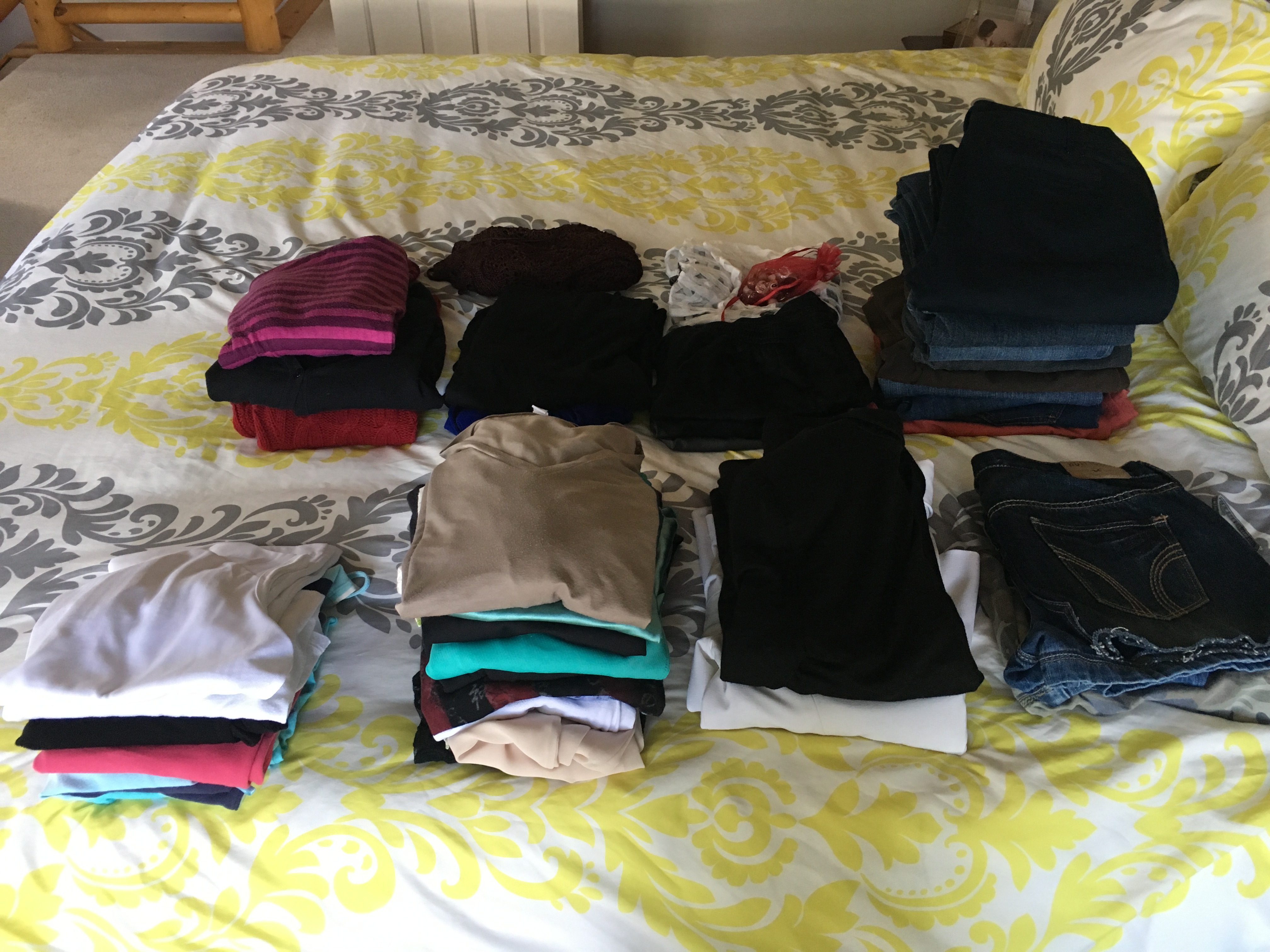 after photo of my clothing donations