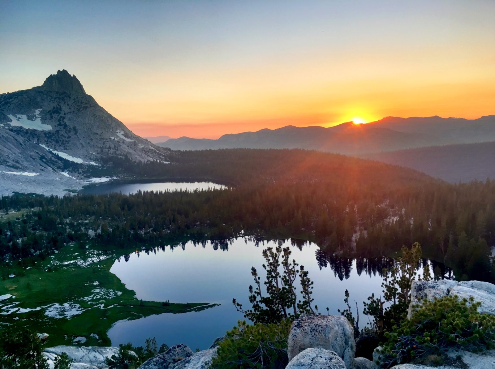 sunset in Yosemite