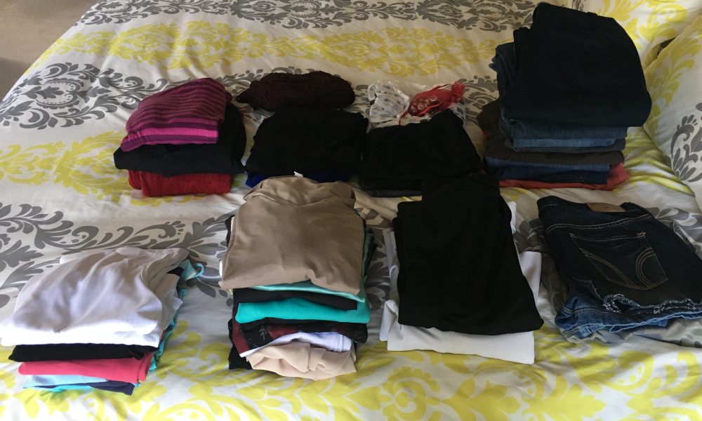 after photo of my clothing donations